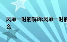 风靡一时的解释:风靡一时的意思及解释 风靡一时读音是什么 