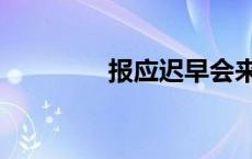 报应迟早会来的句子 报应 