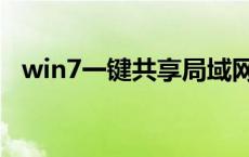 win7一键共享局域网 win7一键共享工具 