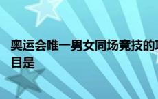 奥运会唯一男女同场竞技的项目 奥运会上男女同场竞技的项目是 