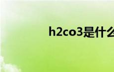 h2co3是什么意思 h2co3 