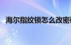 海尔指纹锁怎么改密码 指纹锁怎么改密码 