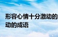 形容心情十分激动的成语有哪些? 表示心情激动的成语 