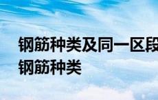 钢筋种类及同一区段内搭接钢筋面积百分率 钢筋种类 