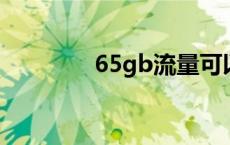 65gb流量可以用多久 65g 