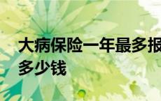 大病保险一年最多报销多少 大病险保费一年多少钱 