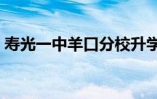 寿光一中羊口分校升学率 寿光一中羊口分校 