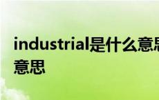 industrial是什么意思解释 industrial是什么意思 