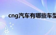 cng汽车有哪些车型 cng汽车全部车型 