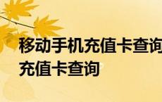 移动手机充值卡查询不到怎么回事 移动手机充值卡查询 