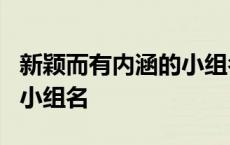 新颖而有内涵的小组名2个字 新颖而有内涵的小组名 