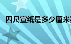 四尺宣纸是多少厘米乘多少厘米 四尺宣纸 