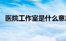 医院工作室是什么意思 工作室是什么意思 