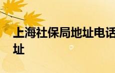 上海社保局地址电话号码查询 上海社保局地址 