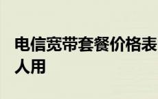 电信宽带套餐价格表2023 电信卡为什么很少人用 