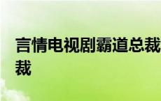 言情电视剧霸道总裁2023 言情电视剧霸道总裁 