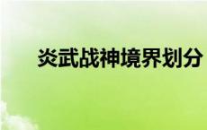 炎武战神境界划分 炎武战神等级划分 