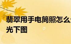 翡翠用手电筒照怎么分辨真假 a货翡翠在手电光下图 