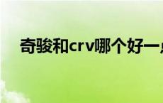 奇骏和crv哪个好一点 奇骏和crv哪个好 