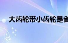 大齿轮带小齿轮是省力还是费力 大齿轮 