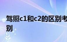 驾照c1和c2的区别考试项目 驾照c1和c2的区别 