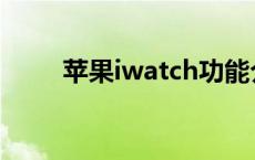 苹果iwatch功能介绍 苹果iwatch 