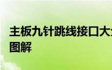 主板九针跳线接口大全图解 主板跳线9针接法图解 