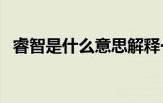 睿智是什么意思解释一下 睿智什么意思啊 