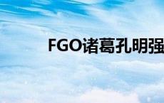 FGO诸葛孔明强度 fgo诸葛孔明 