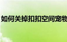 如何关掉扣扣空间宠物 怎样关闭qq空间宠物 