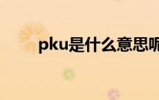 pku是什么意思呢 pku是什么意思 