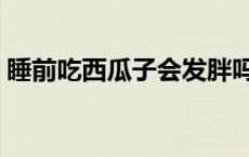 睡前吃西瓜子会发胖吗 减肥可以吃西瓜子吗 