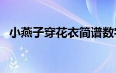 小燕子穿花衣简谱数字 小燕子穿花衣简谱 