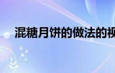 混糖月饼的做法的视频 混糖月饼的做法 