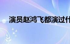 演员赵鸿飞都演过什么电影 赵鸿飞演员 