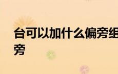 台可以加什么偏旁组成新字 台可以加什么偏旁 