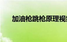 加油枪跳枪原理视频 加油枪跳枪原理 