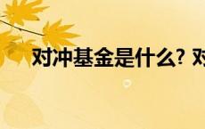 对冲基金是什么? 对冲基金到底是什么 