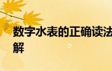 数字水表的正确读法图解 数字水表怎么看图解 