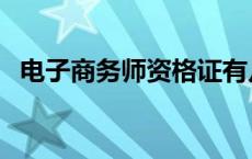 电子商务师资格证有几个等级 电子商务师 