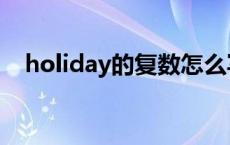 holiday的复数怎么写的 holiday的复数 