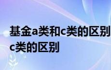 基金a类和c类的区别哪个适合短期 基金a类和c类的区别 