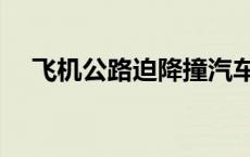 飞机公路迫降撞汽车 飞机迫降撞死两人 