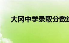 大冈中学录取分数线2023年 大冈中学 