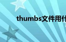 thumbs文件用什么打开 thumbs 