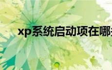 xp系统启动项在哪关闭 xp系统启动项 