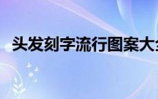 头发刻字流行图案大全 头发刻字流行图案 