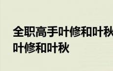 全职高手叶修和叶秋谁是哥谁是弟 全职高手叶修和叶秋 