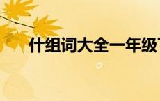 什组词大全一年级下册 什的组词大全 