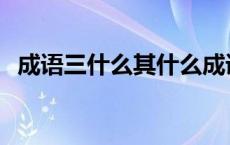 成语三什么其什么成语 三什么其什么成语 